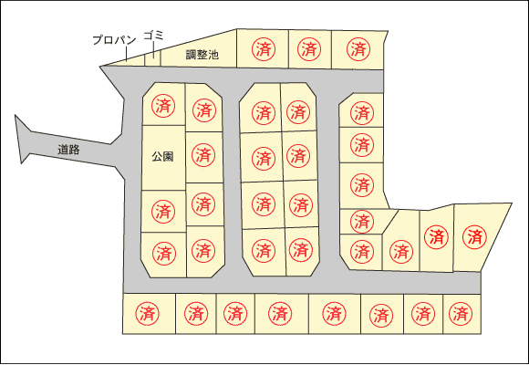 分譲区画図
