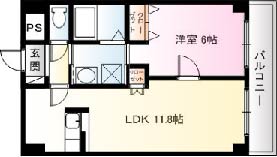 間取り図1LDK