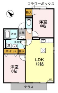 フォンティーヌ清　2LDK(101)