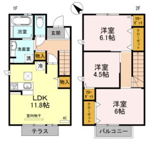 メゾネットコスモ　3LDK(105)