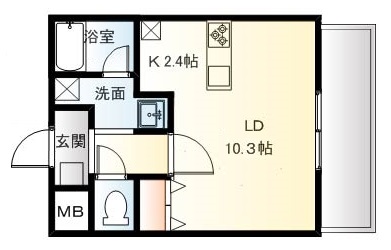 城町キングダム 1R(307)